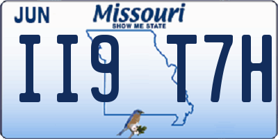 MO license plate II9T7H