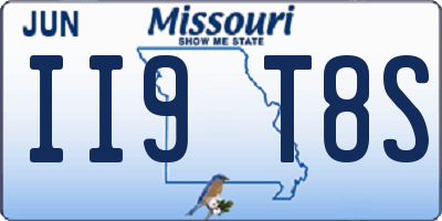 MO license plate II9T8S