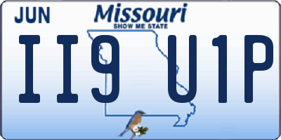 MO license plate II9U1P