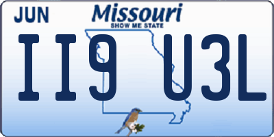 MO license plate II9U3L