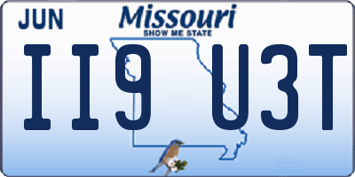 MO license plate II9U3T