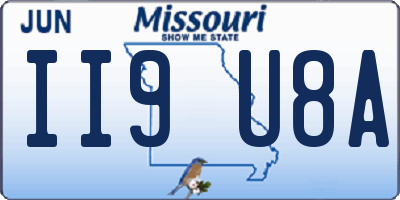 MO license plate II9U8A