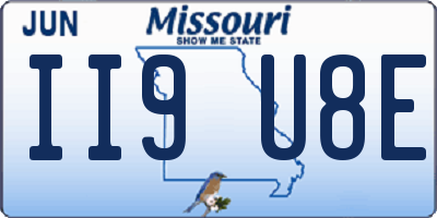 MO license plate II9U8E