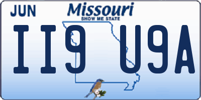 MO license plate II9U9A
