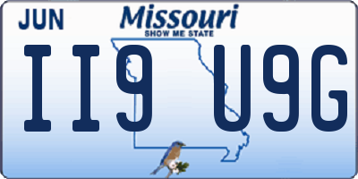 MO license plate II9U9G