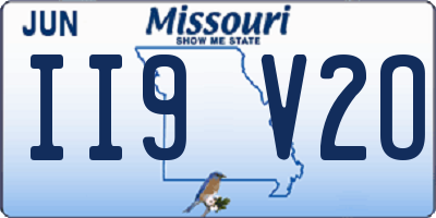 MO license plate II9V2O