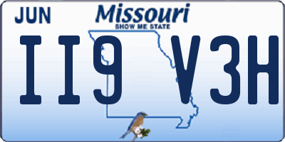 MO license plate II9V3H