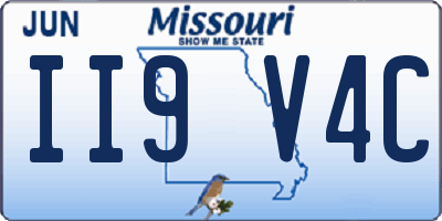 MO license plate II9V4C