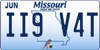 MO license plate II9V4T