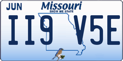 MO license plate II9V5E