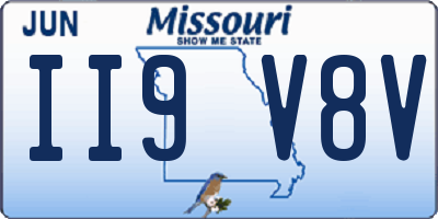 MO license plate II9V8V