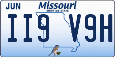 MO license plate II9V9H