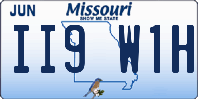 MO license plate II9W1H