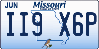 MO license plate II9X6P