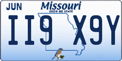 MO license plate II9X9Y