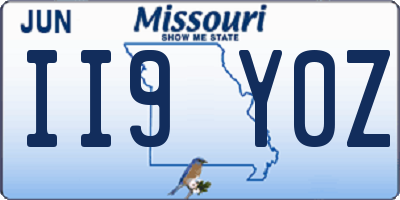 MO license plate II9Y0Z