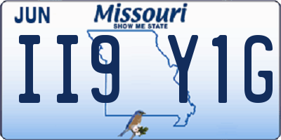 MO license plate II9Y1G