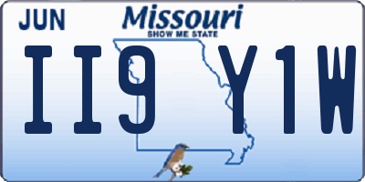 MO license plate II9Y1W