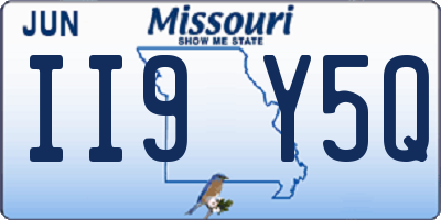 MO license plate II9Y5Q