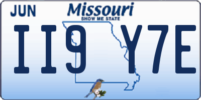 MO license plate II9Y7E