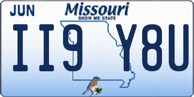MO license plate II9Y8U