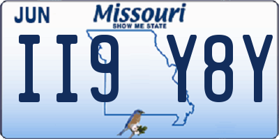 MO license plate II9Y8Y