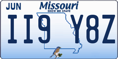 MO license plate II9Y8Z