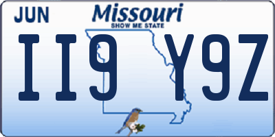 MO license plate II9Y9Z