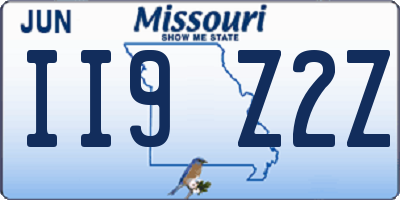 MO license plate II9Z2Z
