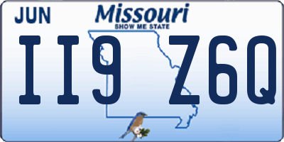 MO license plate II9Z6Q