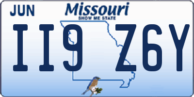 MO license plate II9Z6Y