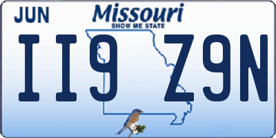 MO license plate II9Z9N
