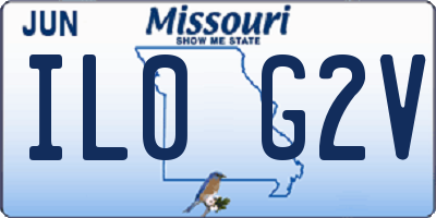 MO license plate IL0G2V