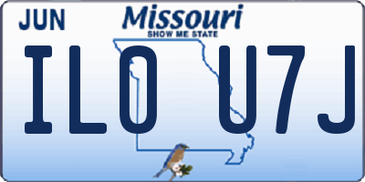 MO license plate IL0U7J