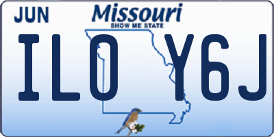 MO license plate IL0Y6J