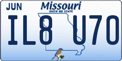MO license plate IL8U7O