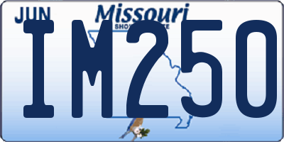 MO license plate IM250