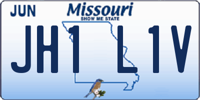 MO license plate JH1L1V