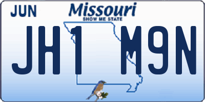 MO license plate JH1M9N