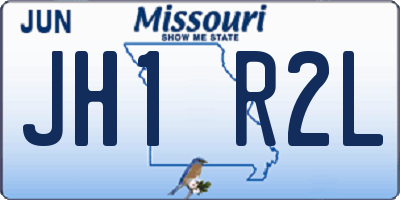 MO license plate JH1R2L