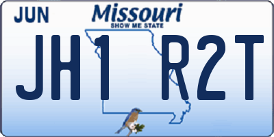 MO license plate JH1R2T