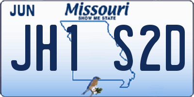 MO license plate JH1S2D