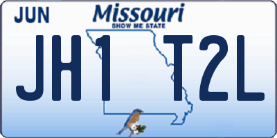MO license plate JH1T2L