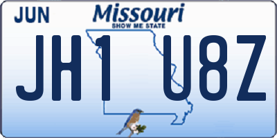MO license plate JH1U8Z