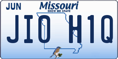 MO license plate JI0H1Q