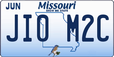 MO license plate JI0M2C