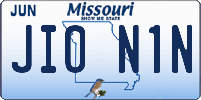 MO license plate JI0N1N