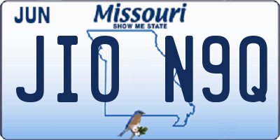 MO license plate JI0N9Q