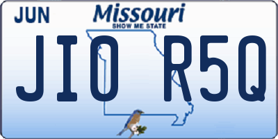 MO license plate JI0R5Q