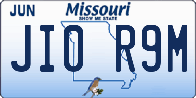 MO license plate JI0R9M